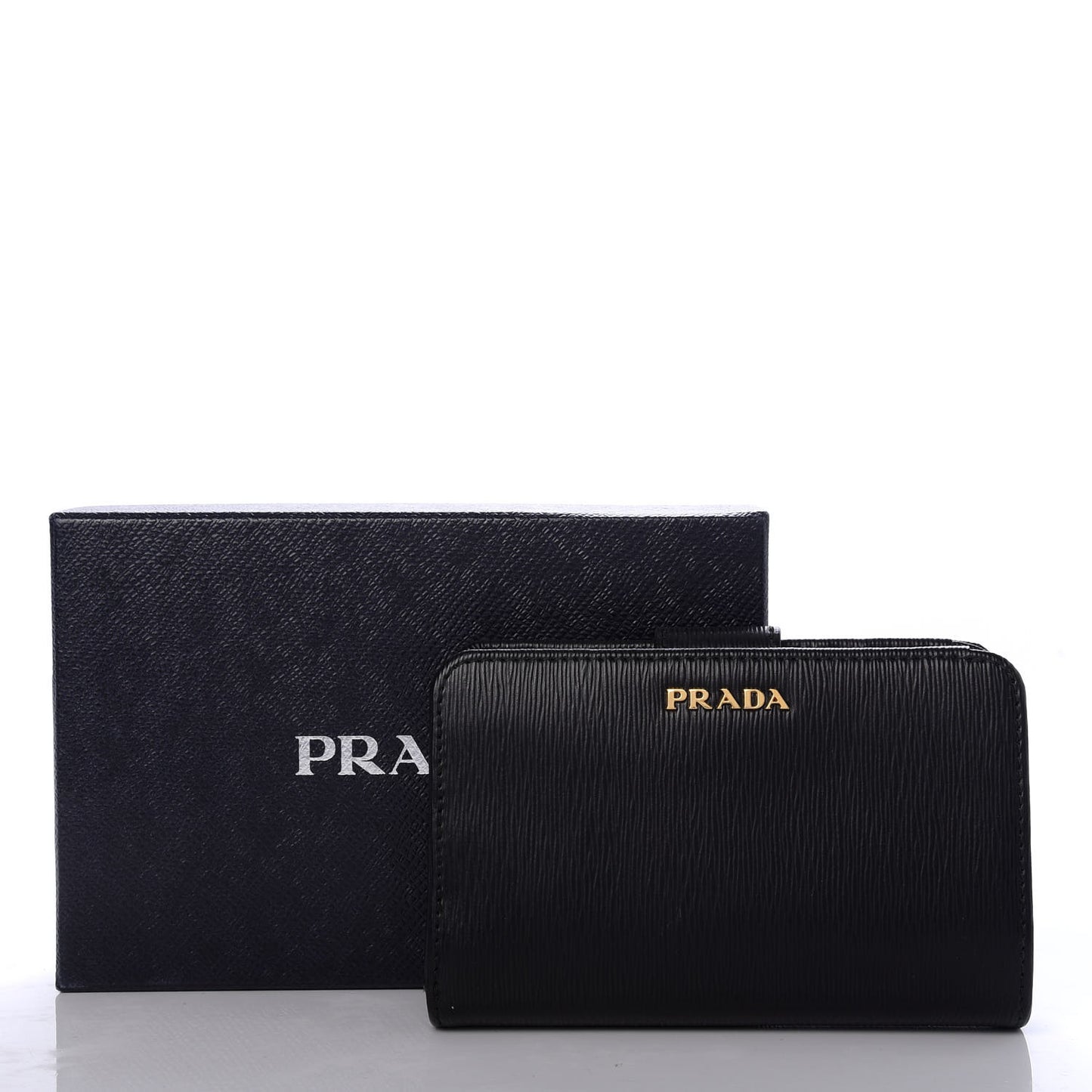 Vitello Move Compact Wallet Black Lacca