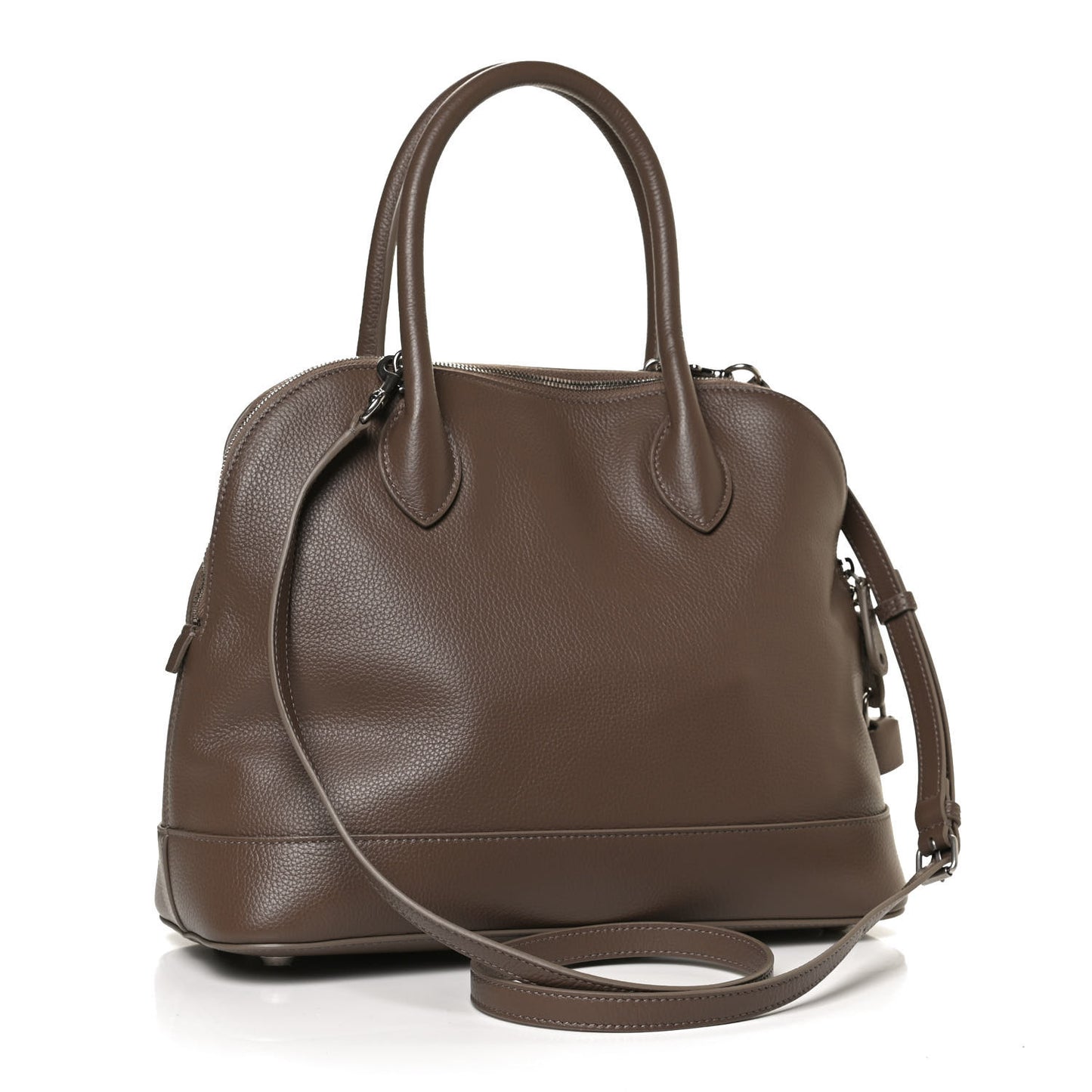 Calfskin Ville Top Handle Bag Mink Grey