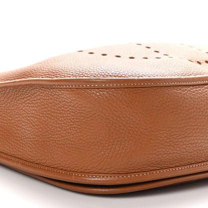 Hermes Taurillon Clemence Evelyne III GM Gold 9 of 10