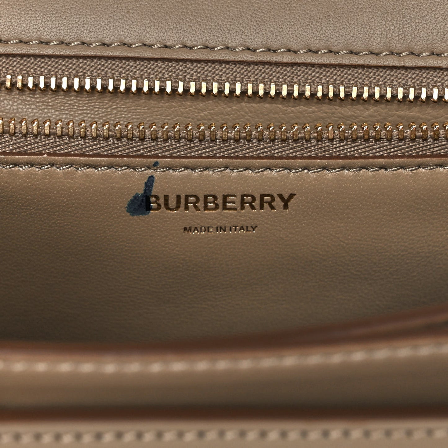 Calfskin Monogram Embossed Small TB Chain Bag Honey