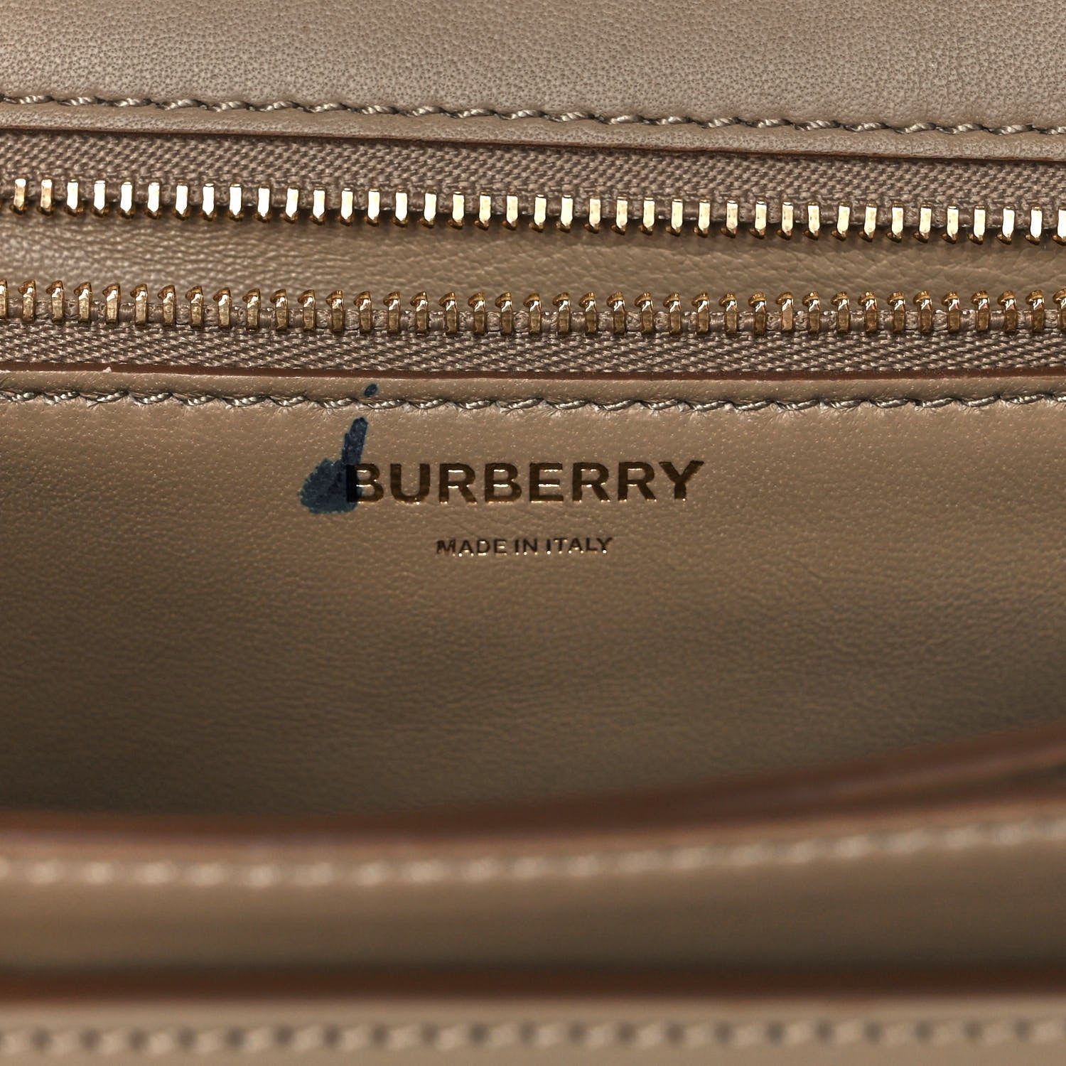 Burberry Calfskin Monogram Embossed Small TB Chain Bag Honey 6 of 10
