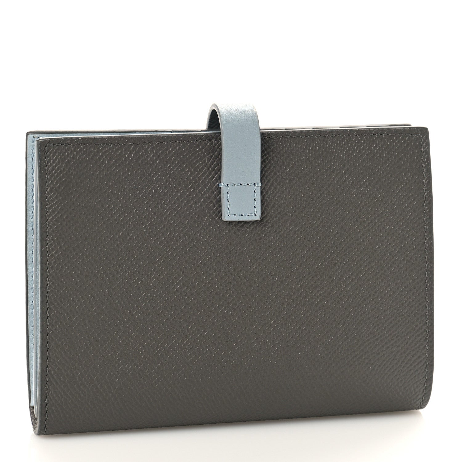 Celine Grained Calfskin Medium Multifunction Strap Wallet Pebble Mineral 3 of 9