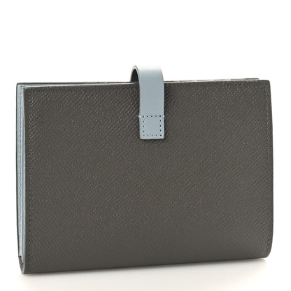 Celine Grained Calfskin Medium Multifunction Strap Wallet Pebble Mineral 3 of 9