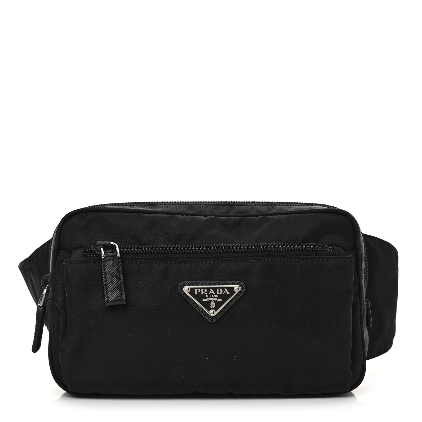 Re-Nylon Saffiano Belt Bag Black