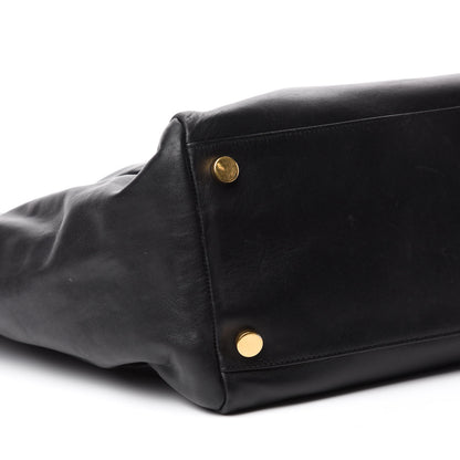Saint Laurent Calfskin Suede Reversible East West Shopper Tote Black 19 of 21