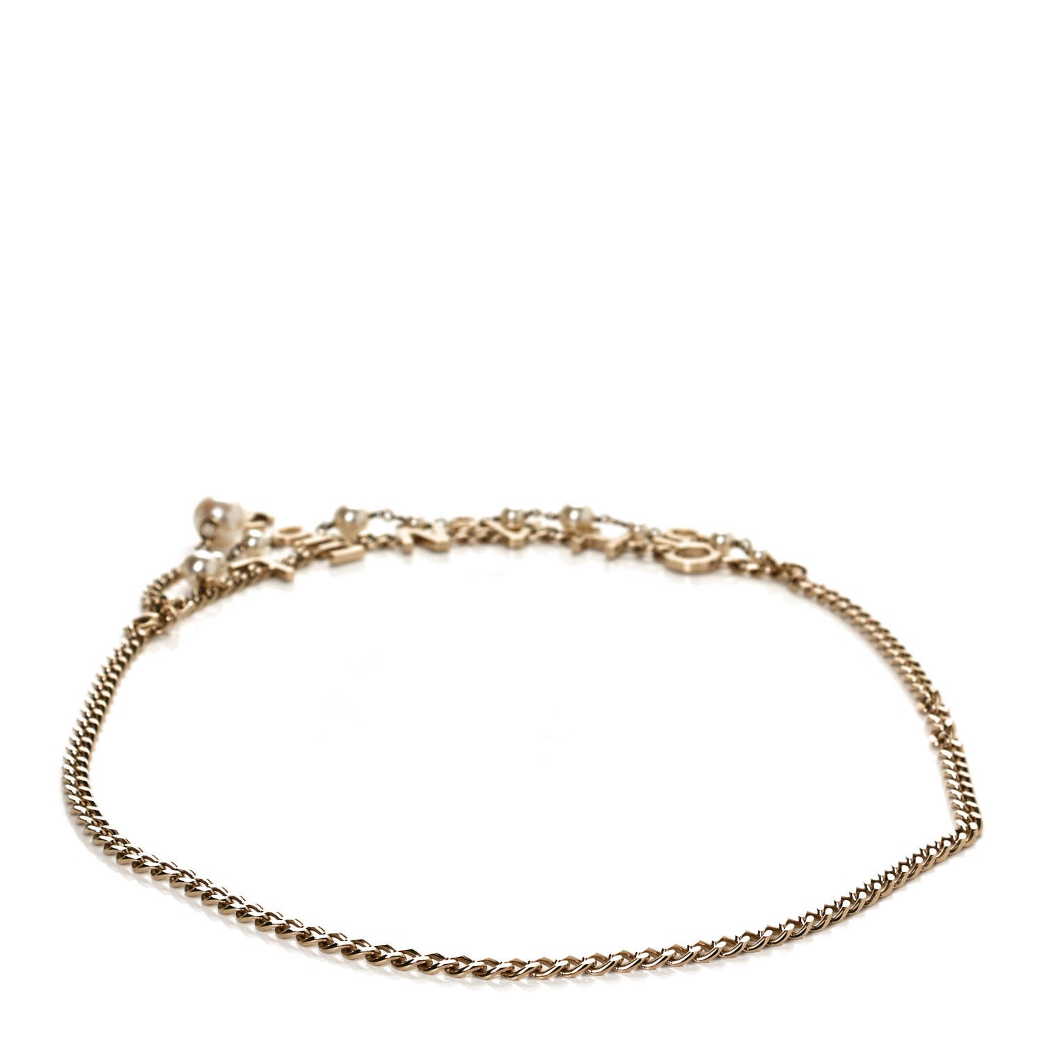 Chanel Pearl Crystal CC Logo Charm Belt Gold 2 of 5