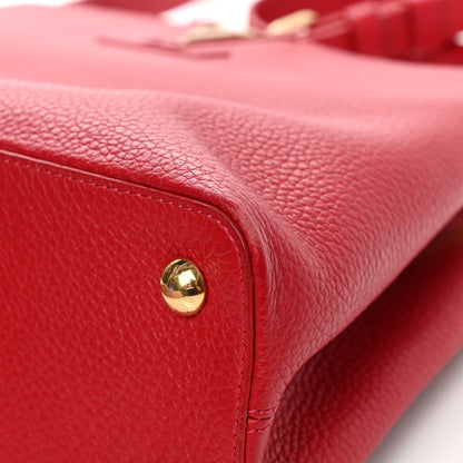 Louis Vuitton Taurillon Capucines PM Rubis 10 of 13