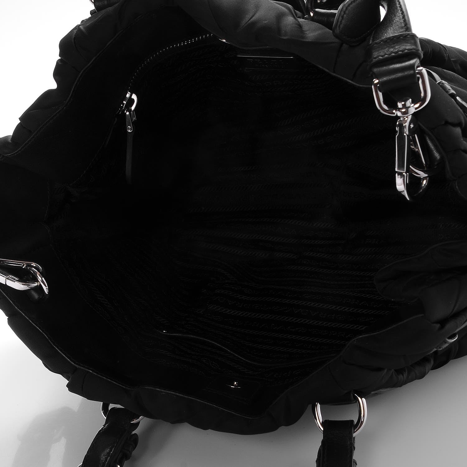 Prada Tessuto Nylon Quilted Tote Nero Black 6 of 8