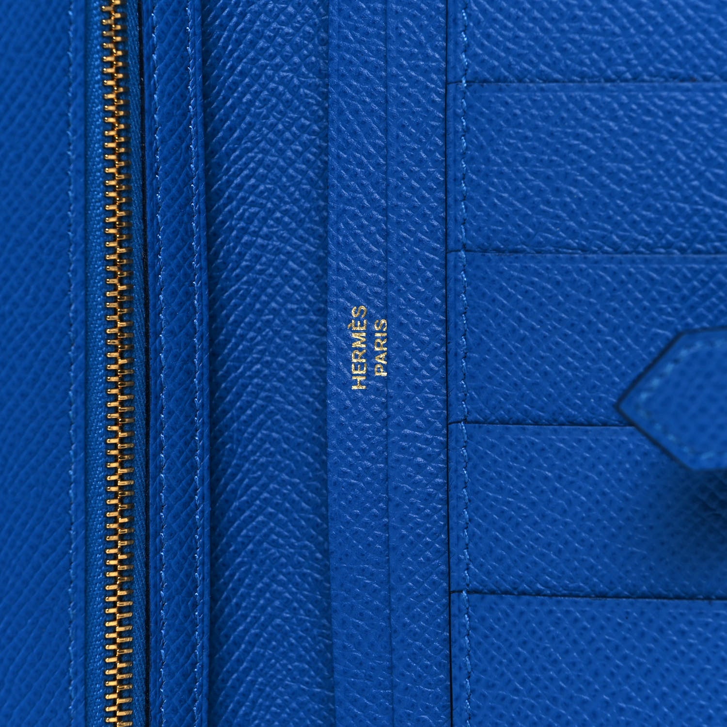 Hermes Epsom Bearn Gusset Wallet Bleu Zellige 6 of 13