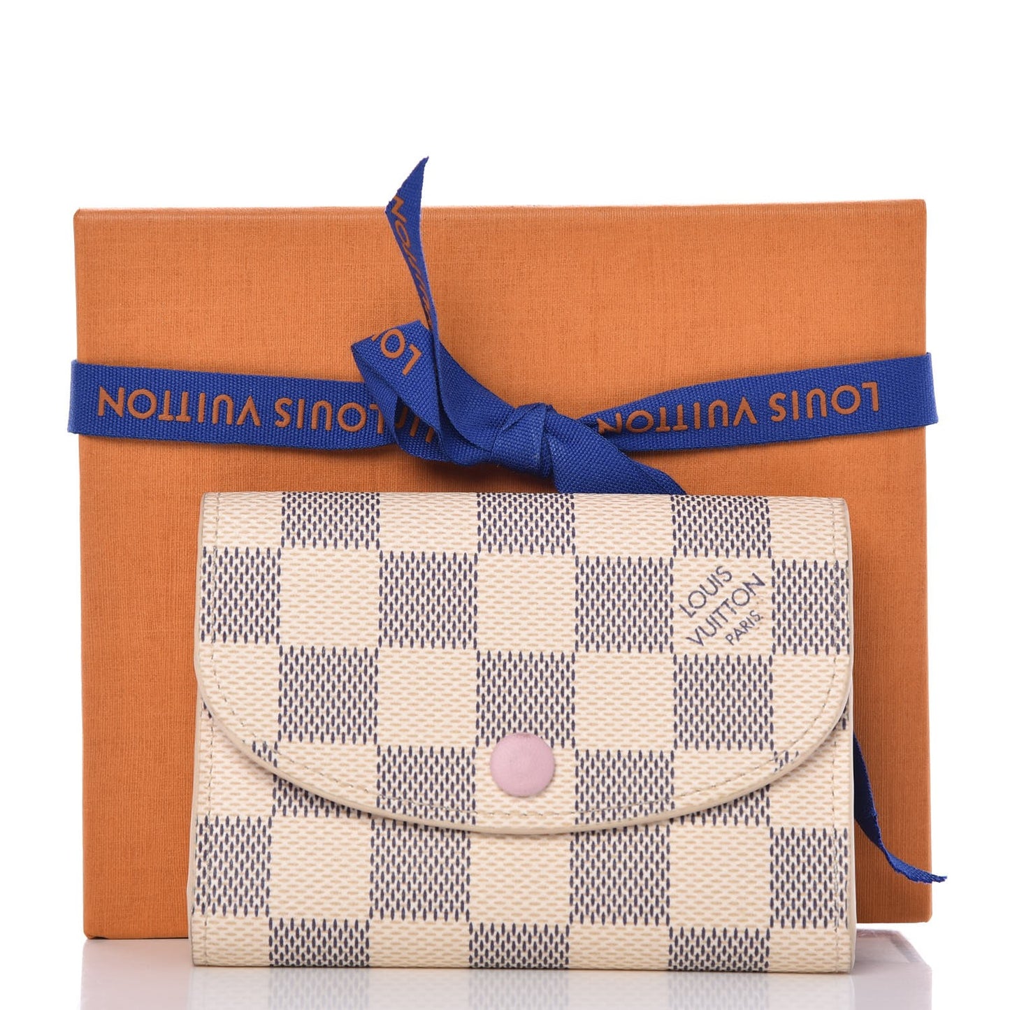 Damier Azur Rosalie Coin Purse Rose Ballerine
