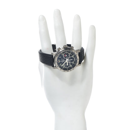 Chopard Titanium Rubber 39mm Mille Miglia Chronograph Automatic Watch Black 2 of 7