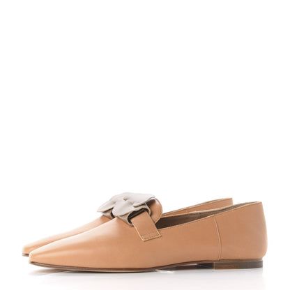Hermes Supple Goatskin Womens Time Loafers 36 Havane 2 of 11