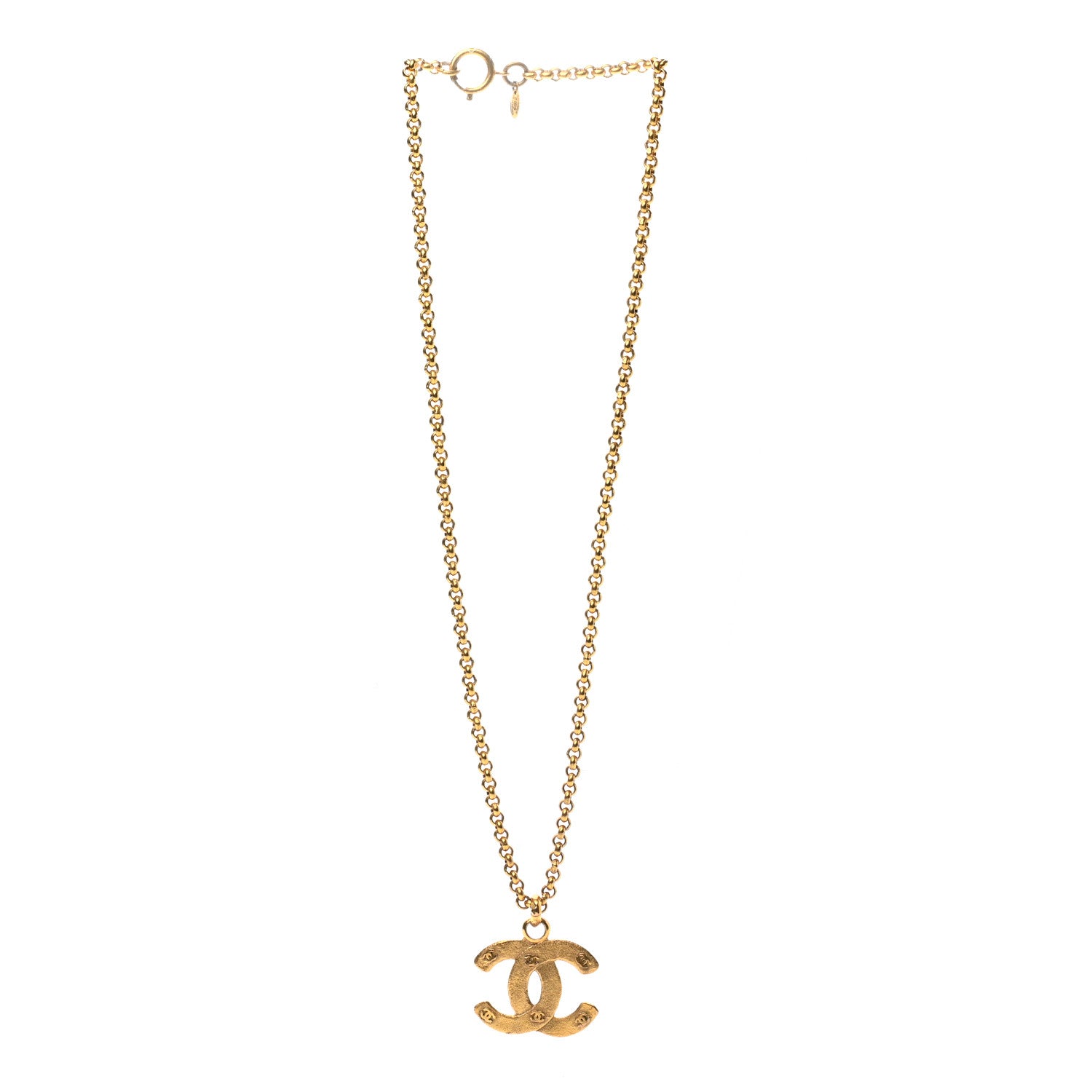 Chanel Chain CC Long Necklace Gold 3 of 6