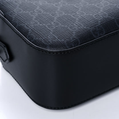 Gucci GG Supreme Monogram Web Shoulder Bag Black Grey 10 of 12