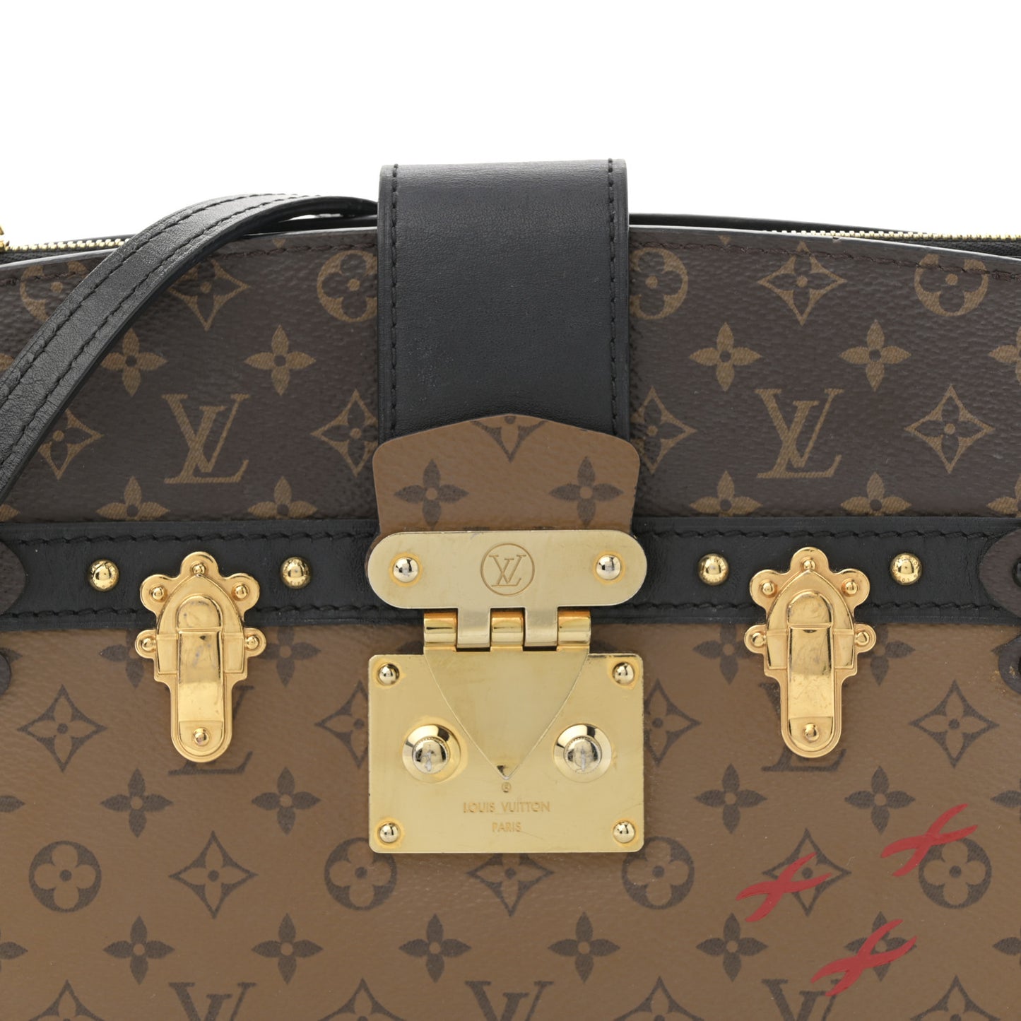 Reverse Monogram Trunk Clutch