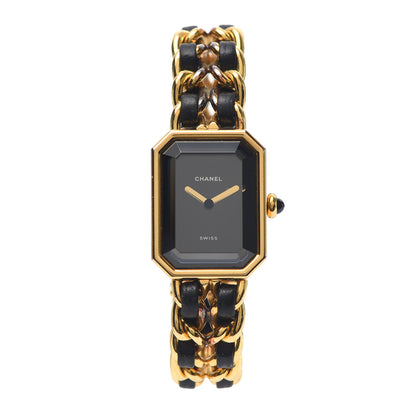 Chanel Stainless Steel Lambskin 20mm Chain Premiere Quartz Watch Gold S 1 of 6