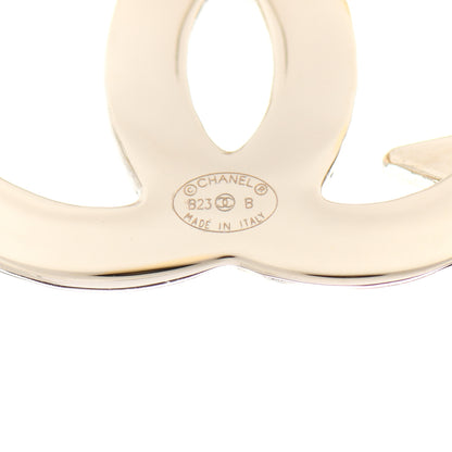 Chanel Metal Crystal CC Star Earrings Gold 4 of 5