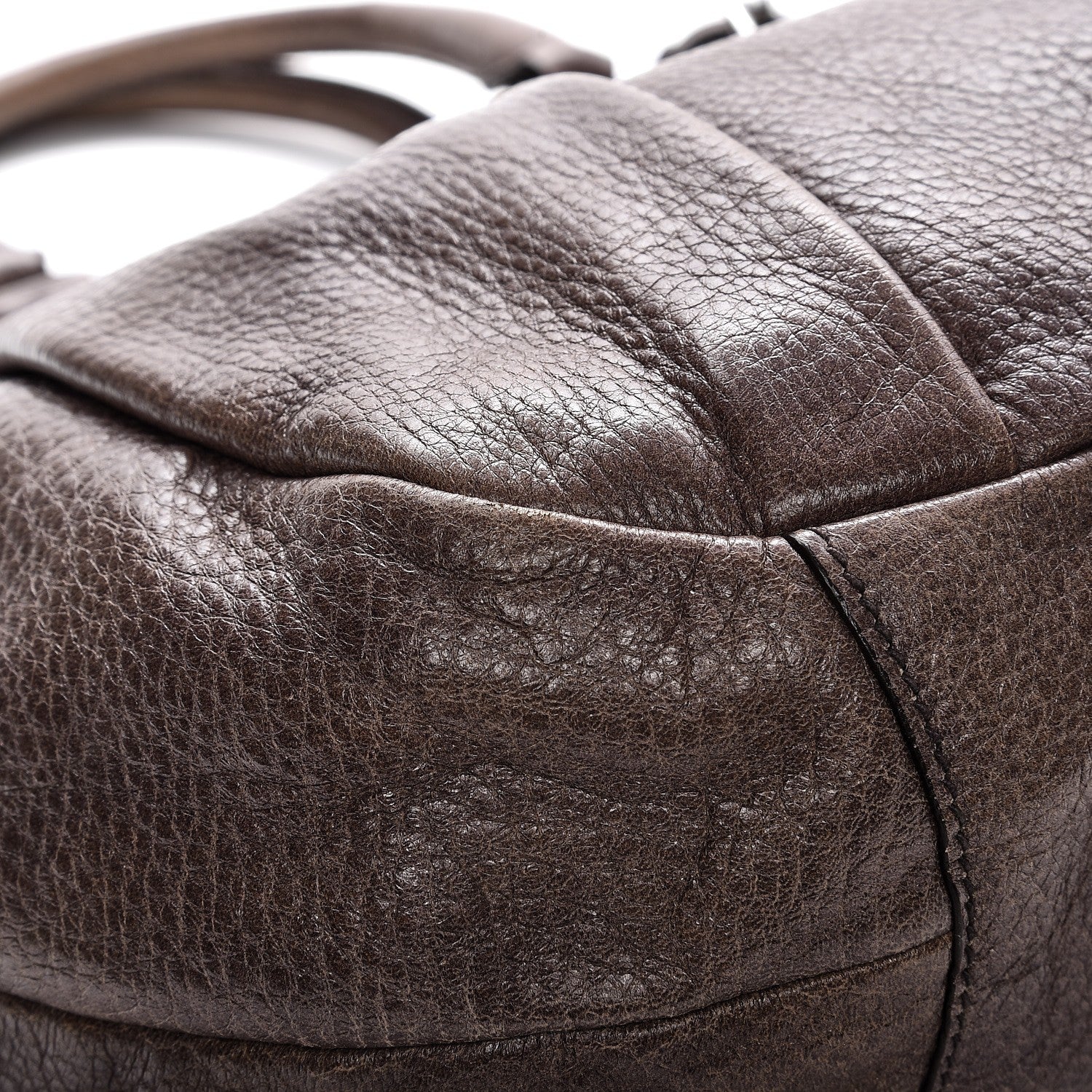 Prada Cervo Deerskin Tote Fumo 13 of 16