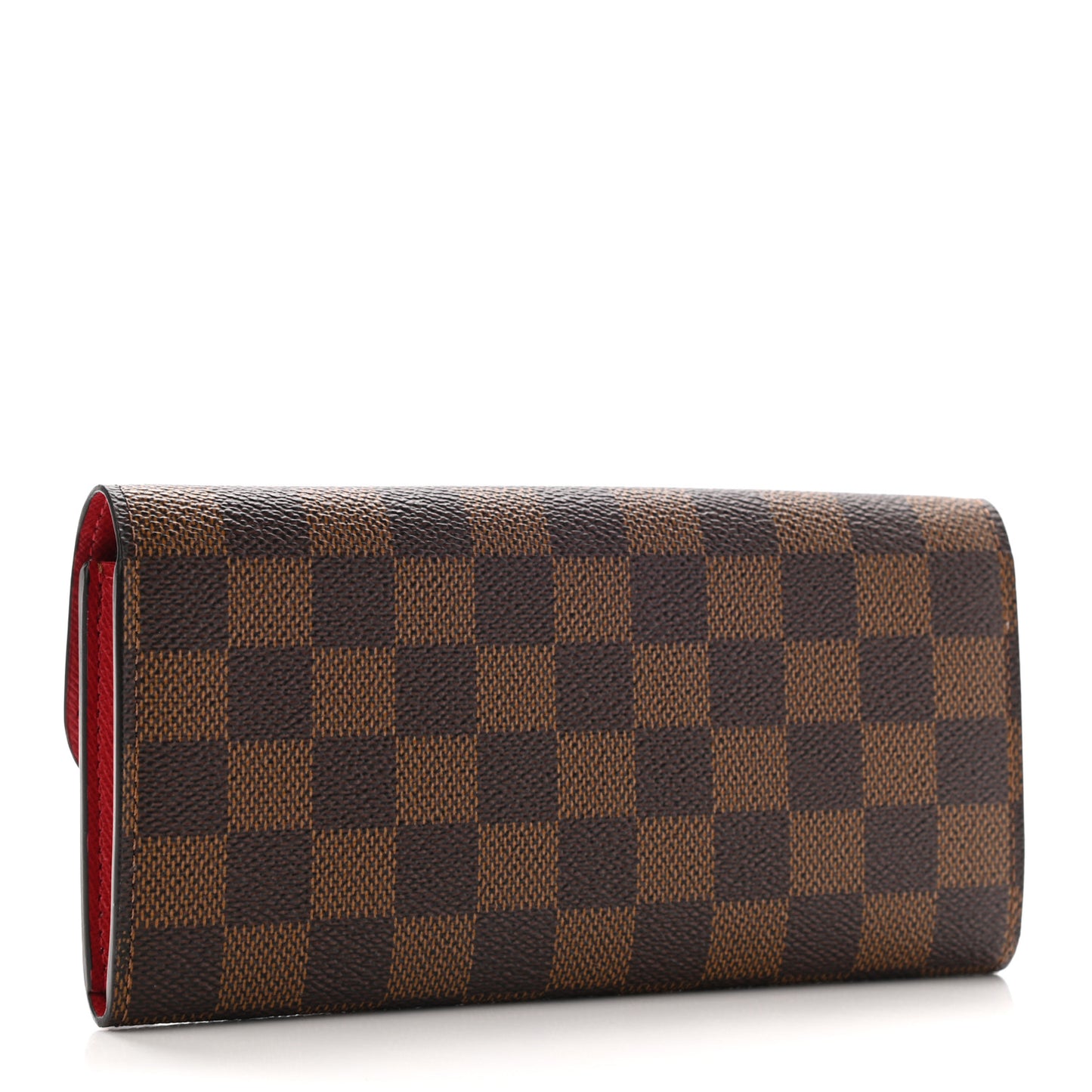 Damier Ebene Emilie Wallet Red