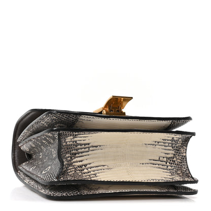 Celine Lizard Small Classic Box Flap Bag Natural 4 of 10