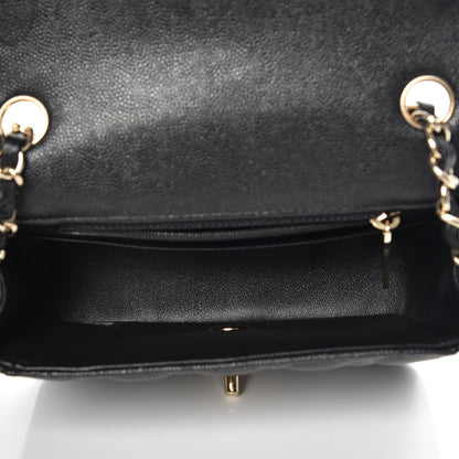 Chanel Caviar Quilted Mini Square Flap Black 7 of 8