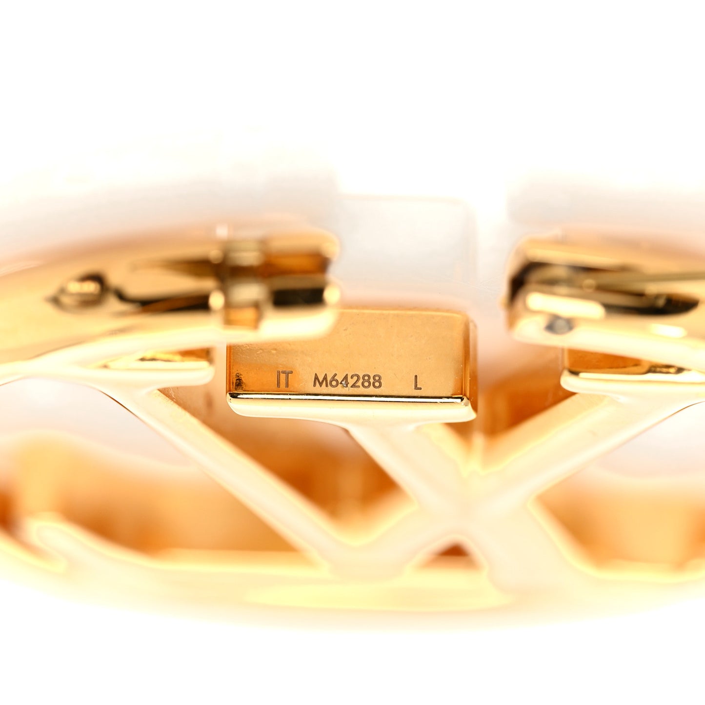 Metal Louise Hoop Earrings Gold