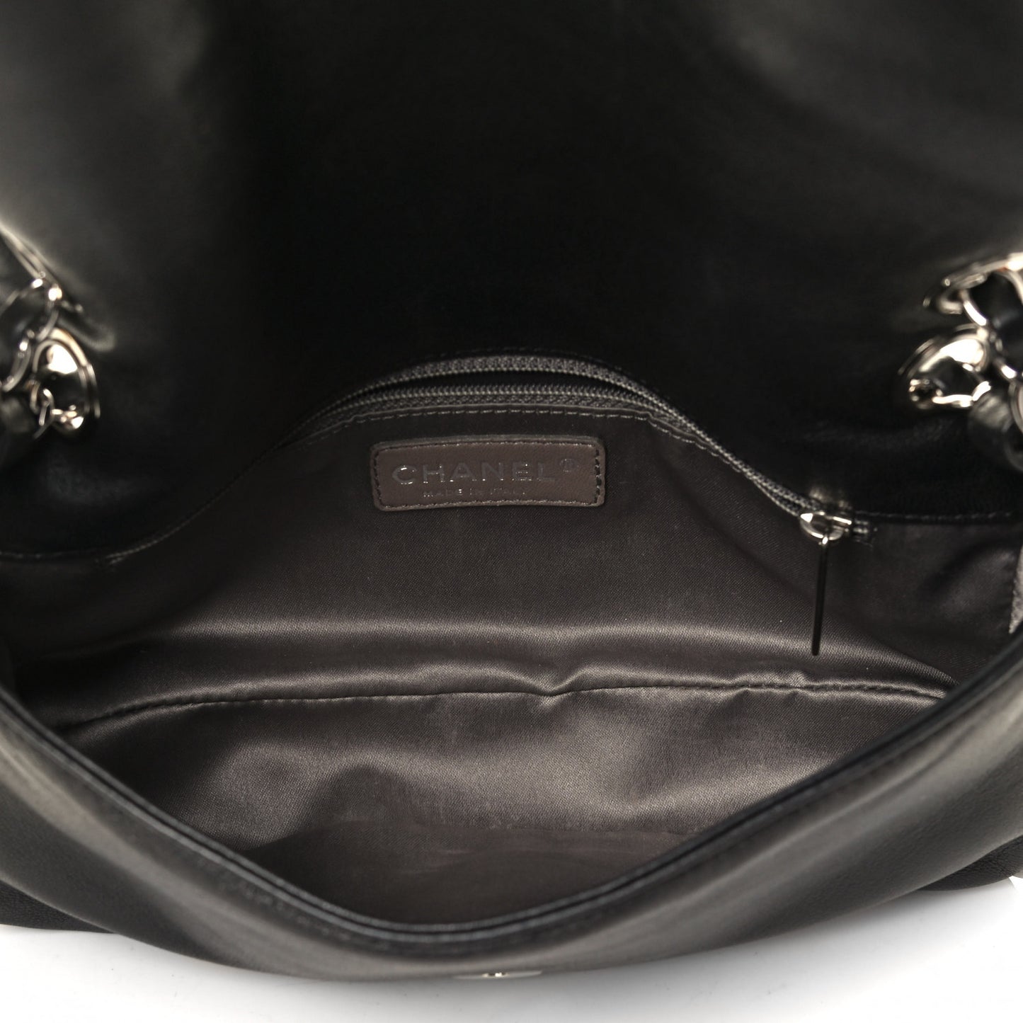Lambskin Pearl Obsession Flap Black