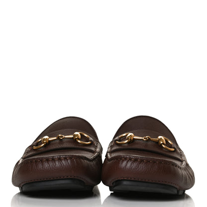 Gucci Hebron Calfskin Mens Horsebit Loafers 8 Light Brown 2 of 12