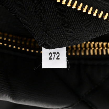 Prada Re-Nylon Impuntu Quilted Re-Edition 1995 Chaine East West Medium Tote Bag Black 7 of 10