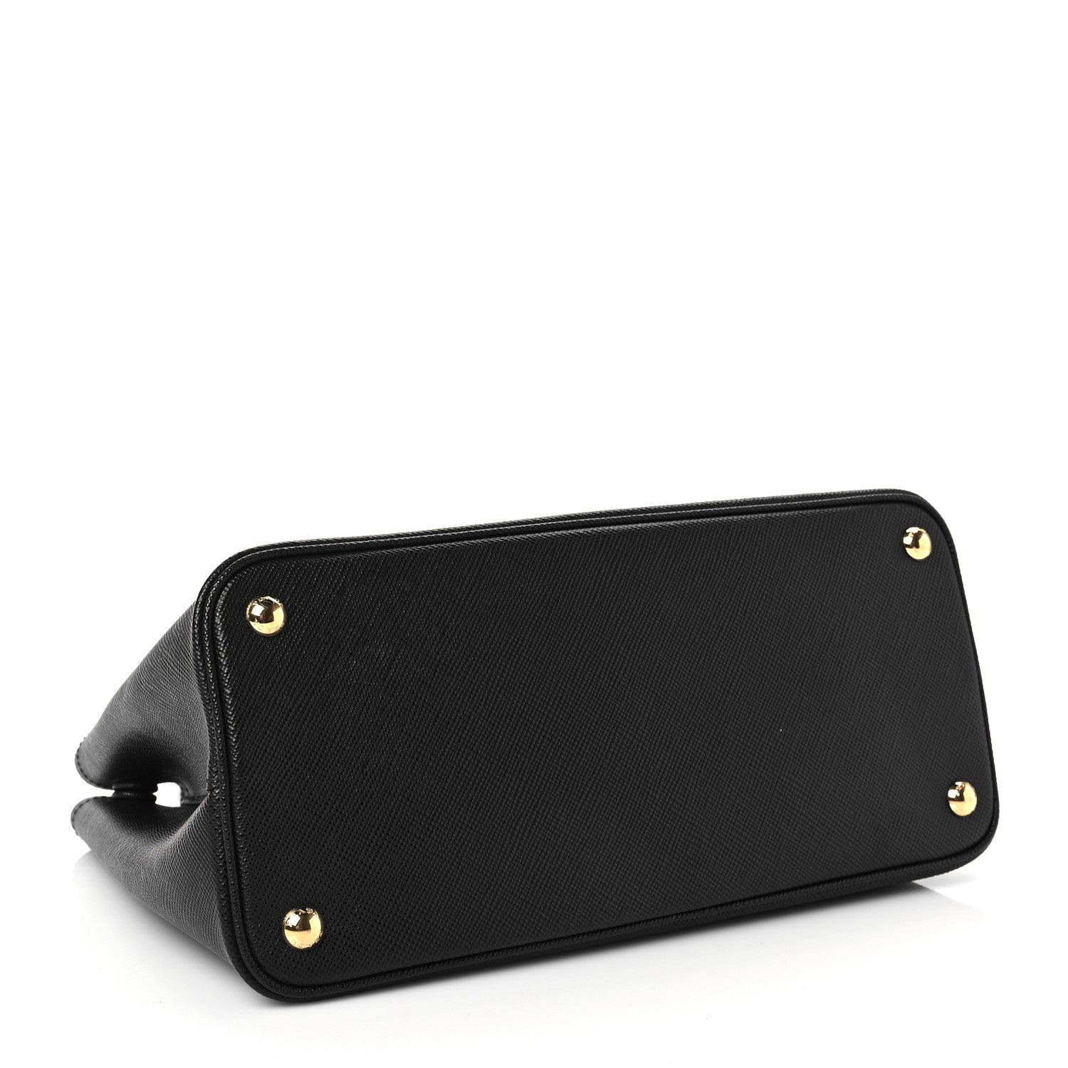 Prada Saffiano Cuir Small Double Bag Black Fuoco 4 of 6