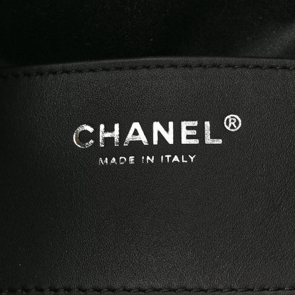 Chanel Shiny Crumpled Calfskin Quilted Small Chanel 25 Handbag Black 6 of 10