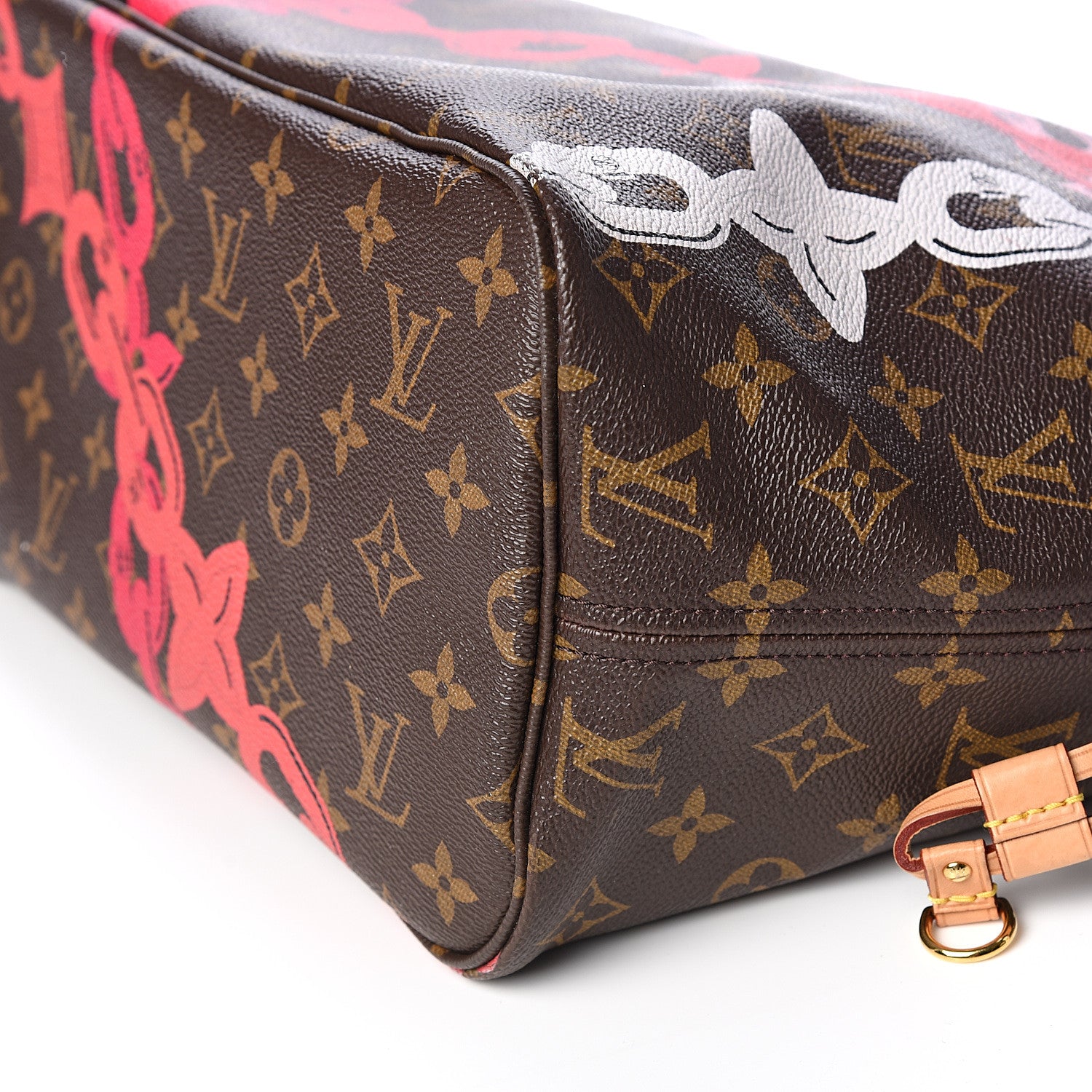 Louis Vuitton Monogram Bay Neverfull MM Rose Ballerine Poppy 8 of 9