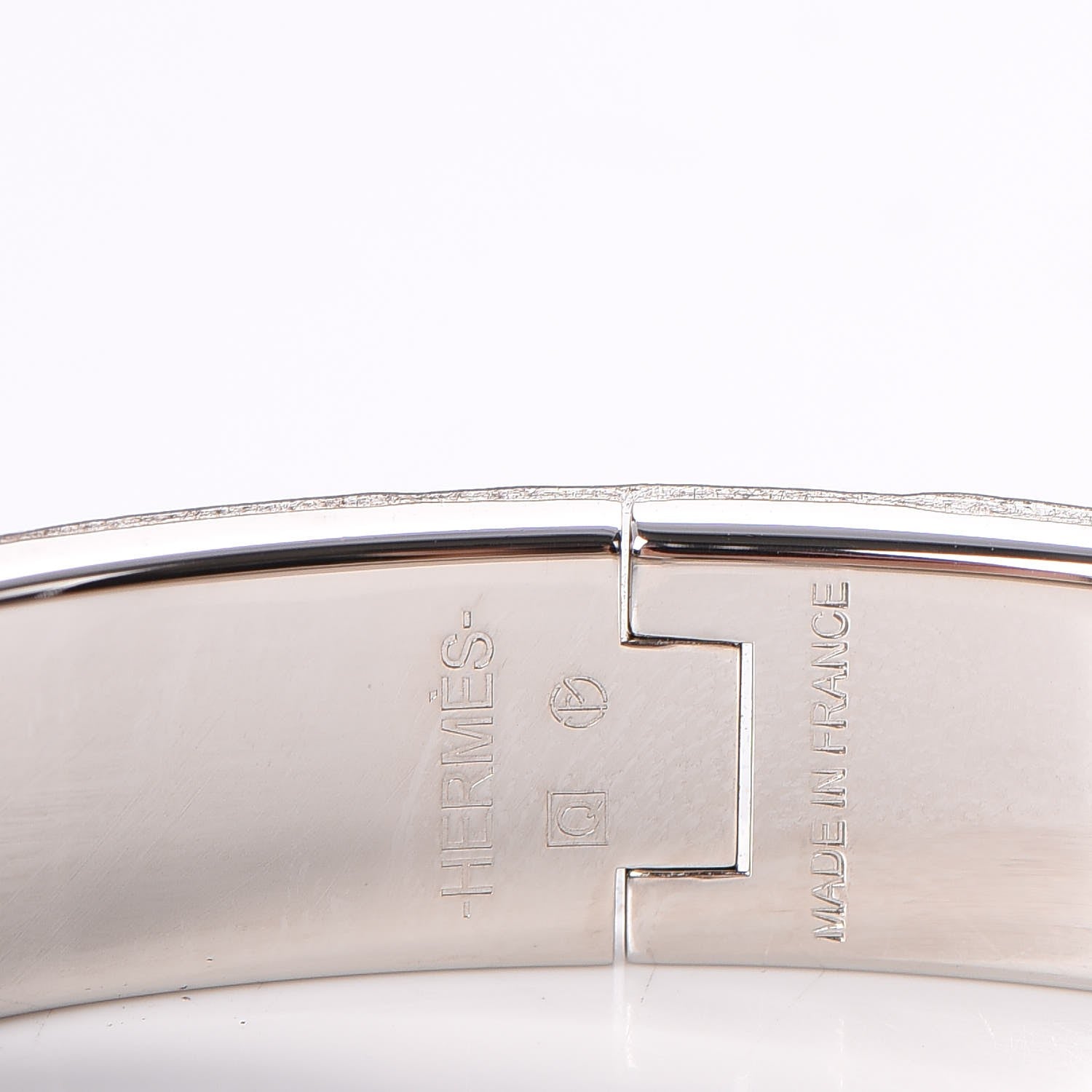 Hermes Enamel Narrow Clic Clac H Bracelet GM Rose Saumon 6 of 6