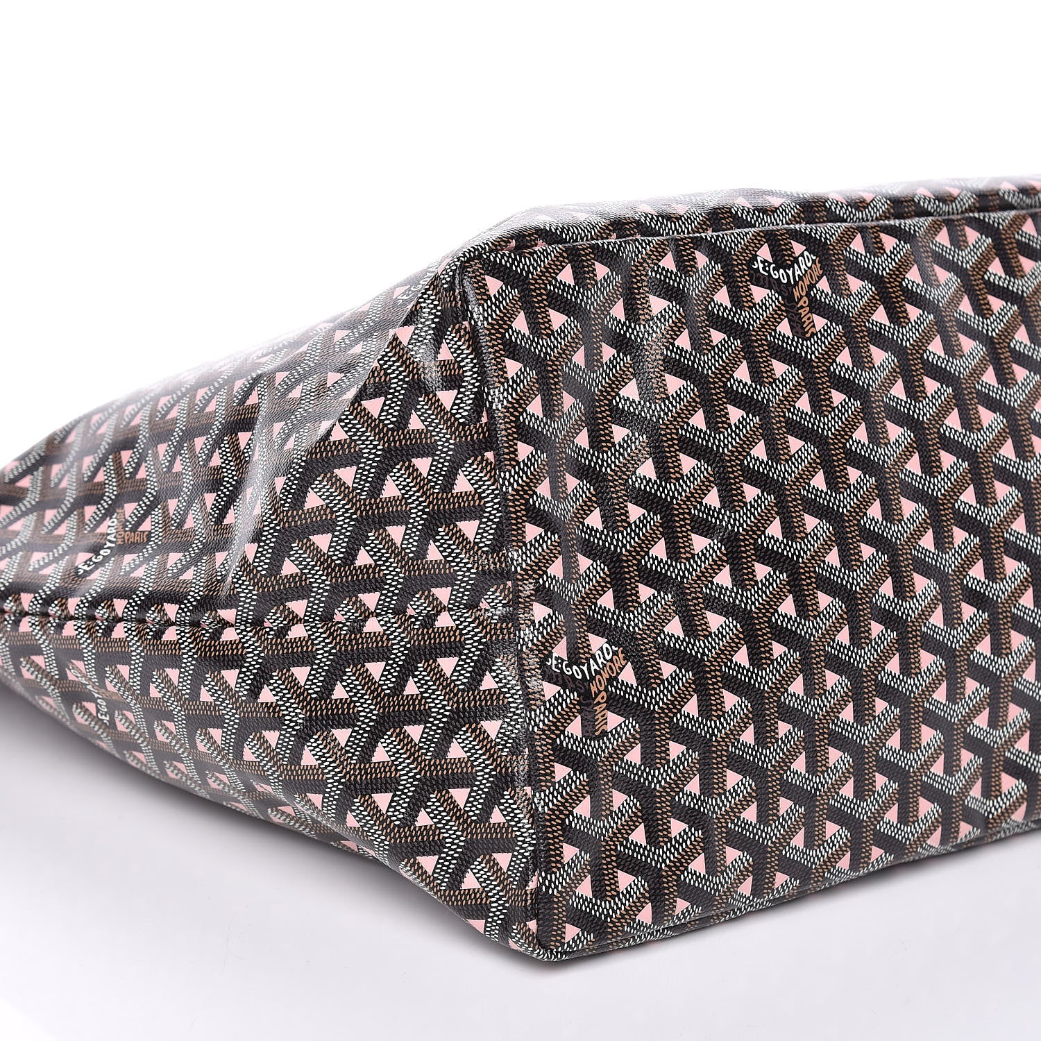 Goyard Goyardine Saint Louis Claire Voie GM Black Pink 8 of 9
