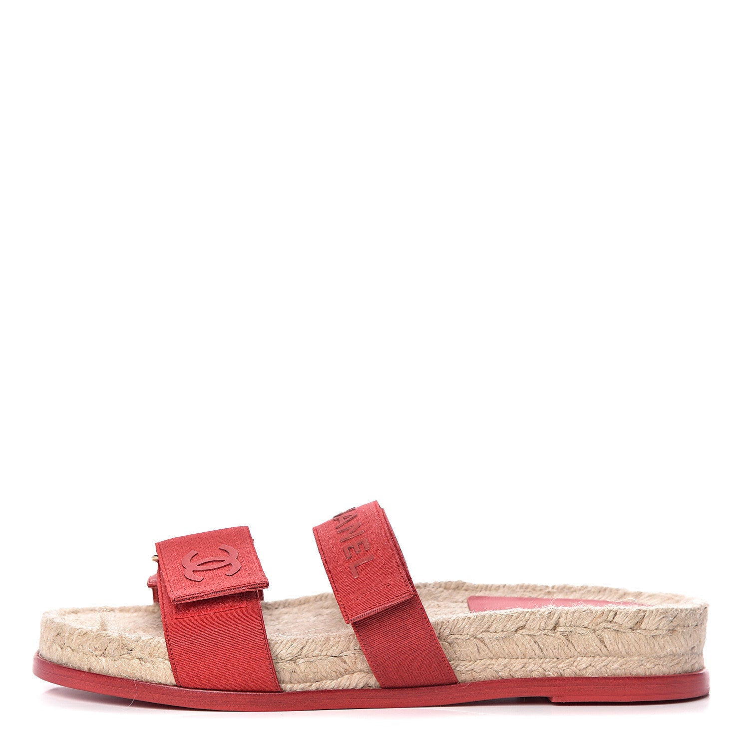 Chanel Lambskin Mules Elastic 41 Red 1 of 7