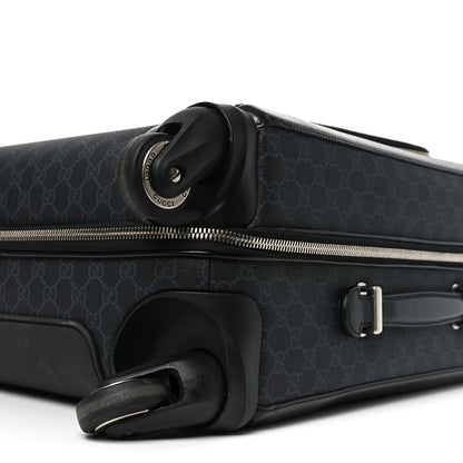 Gucci GG Supreme Monogram Azalea Calfskin Retro Interlocking G Small Savoy Cabin Trolley Black 9 of 9