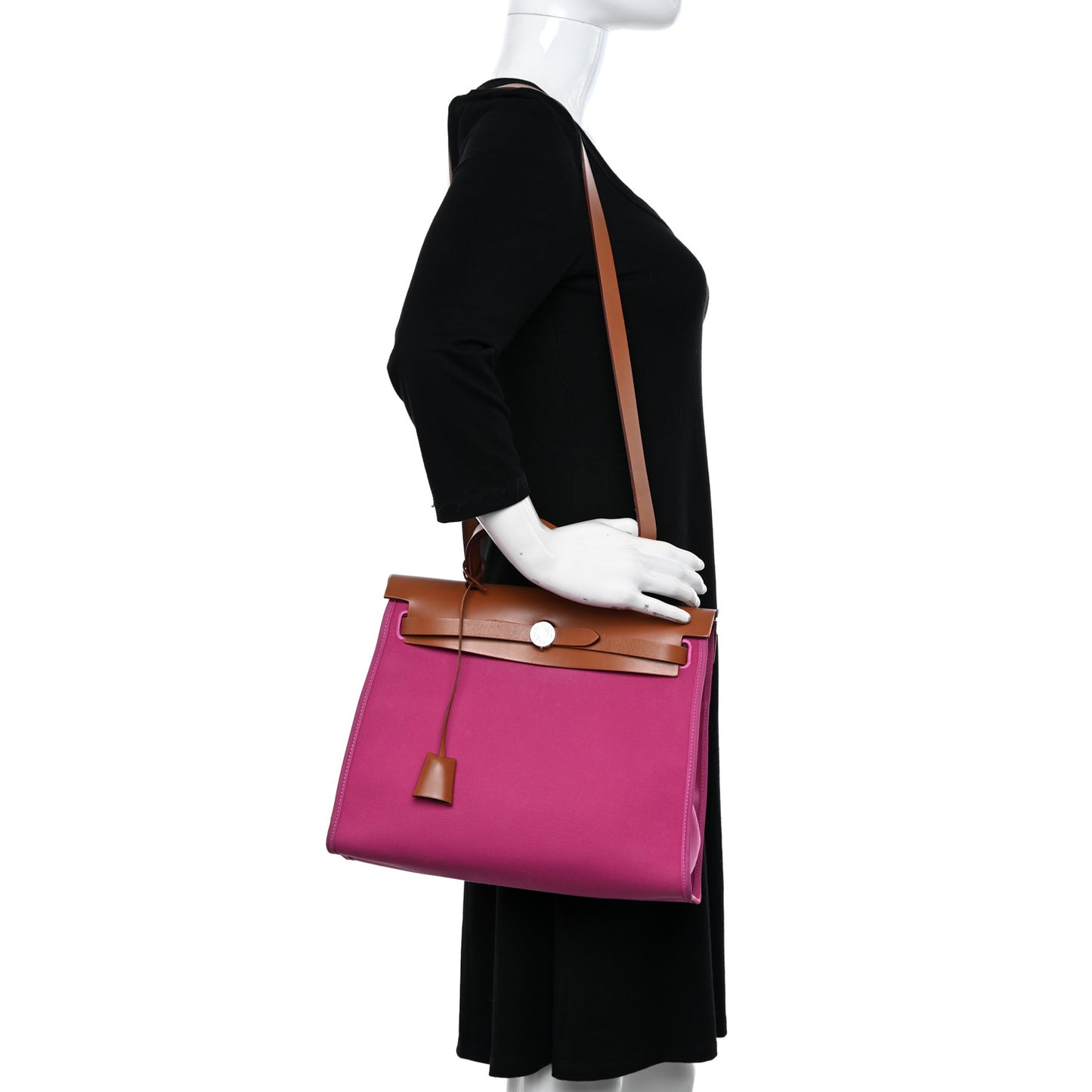 Toile Militaire Vache Hunter Herbag Zip 31 PM Rose Pourpre Fauve