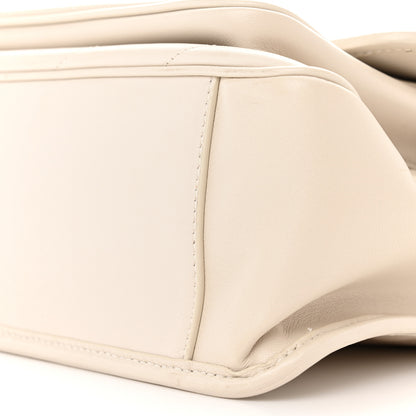Saint Laurent Lambskin Matelasse Monogram Medium Niki Chain Satchel Ivory 9 of 9