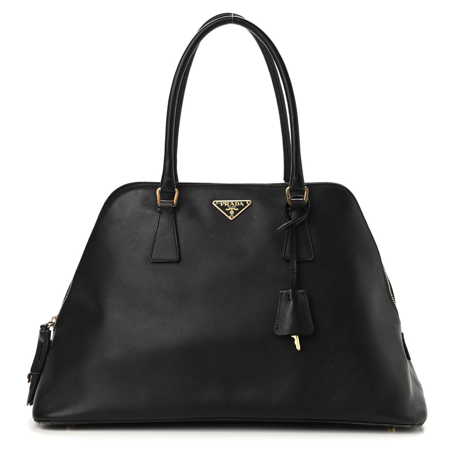Saffiano Lux Large Promenade Tote Black