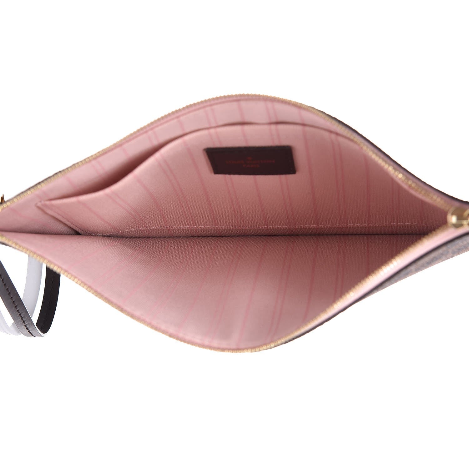 Louis Vuitton Damier Ebene Neverfull MM GM Pochette Rose Ballerine 5 of 8
