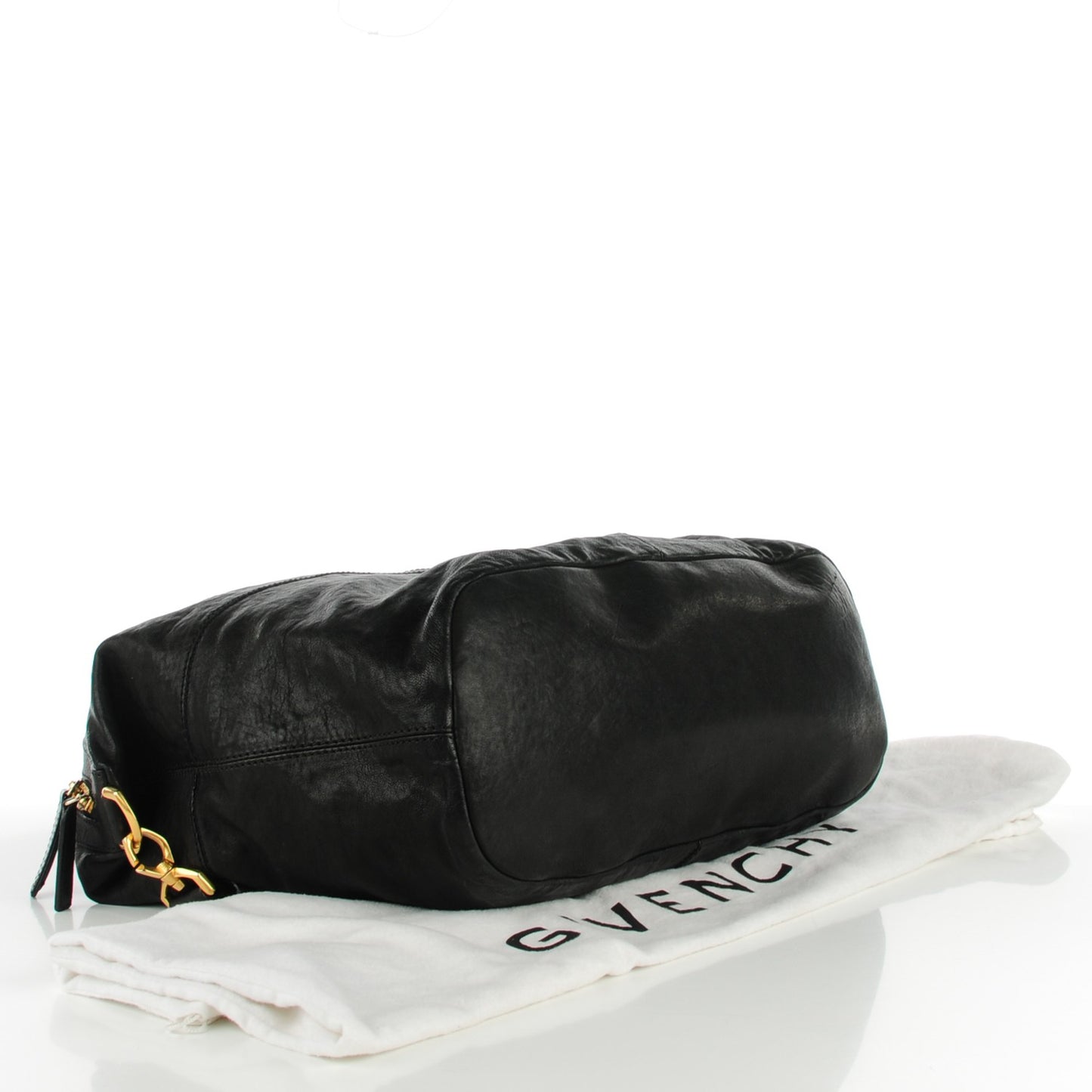 Lambskin Studded Large Nightingale Black