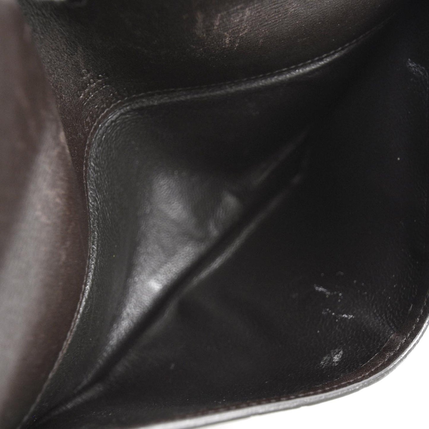 Guccissima Leather Envelope Clutch Chocolate Brown