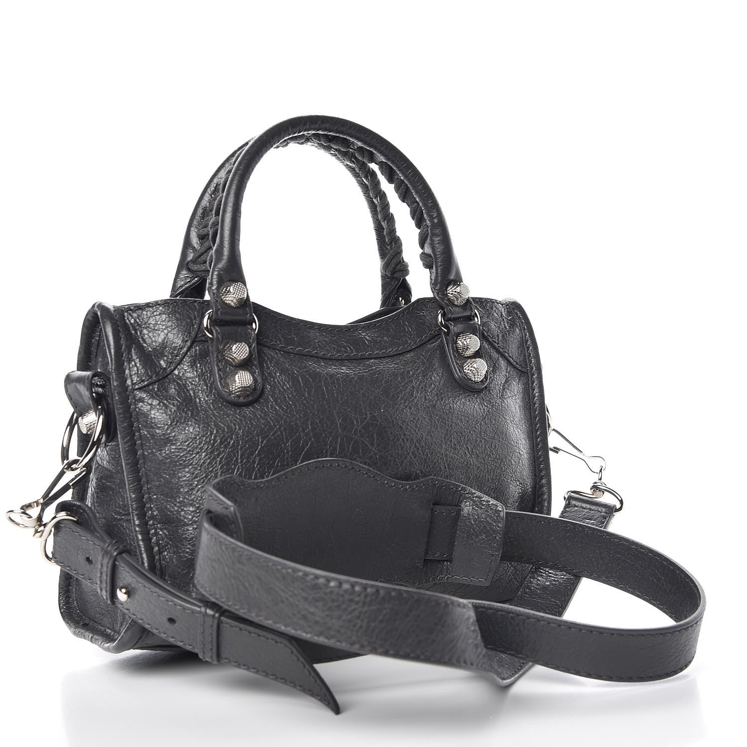 Balenciaga Agneau Giant 12 Silver Hardware Mini City Gris Fossile 4 of 13