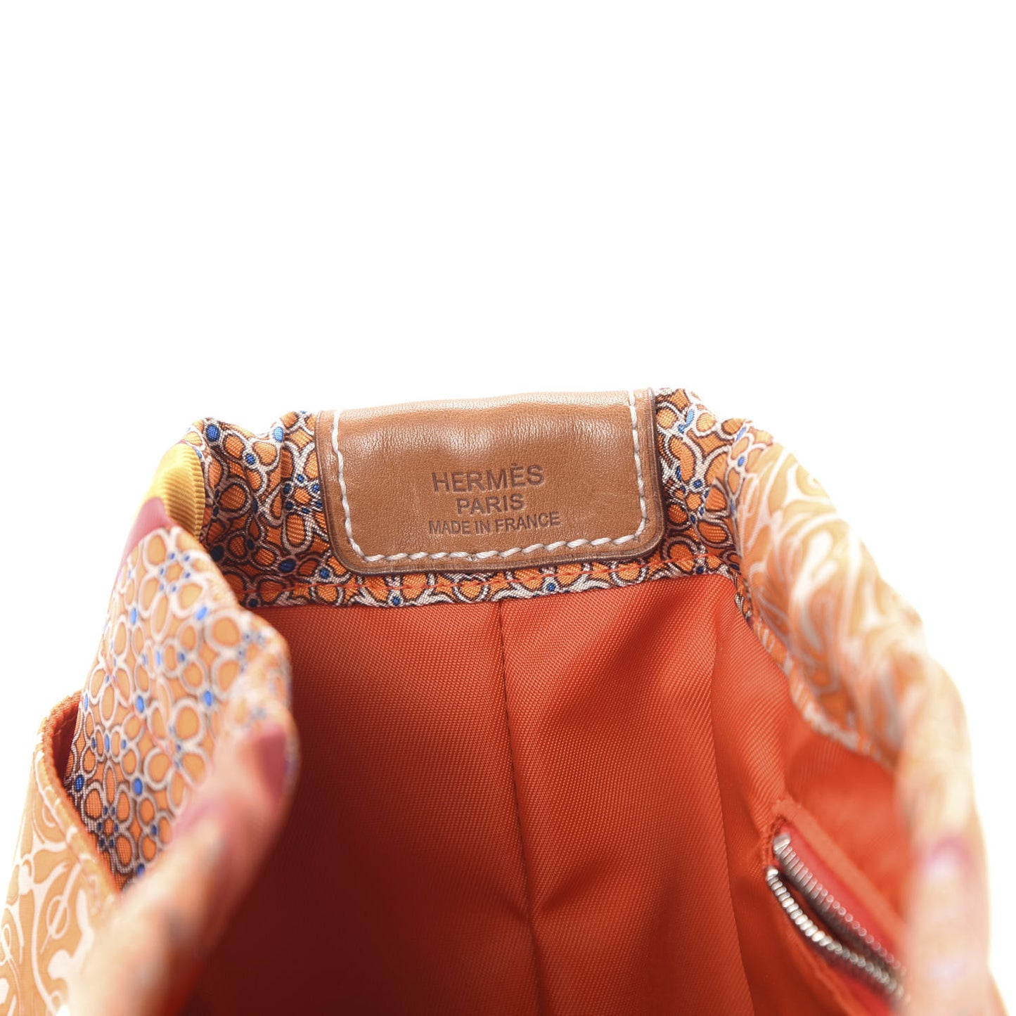 Silk Barenia Carre en Cravates Fourbi 25 MM Pouch Flamingo Pink Deer Brown