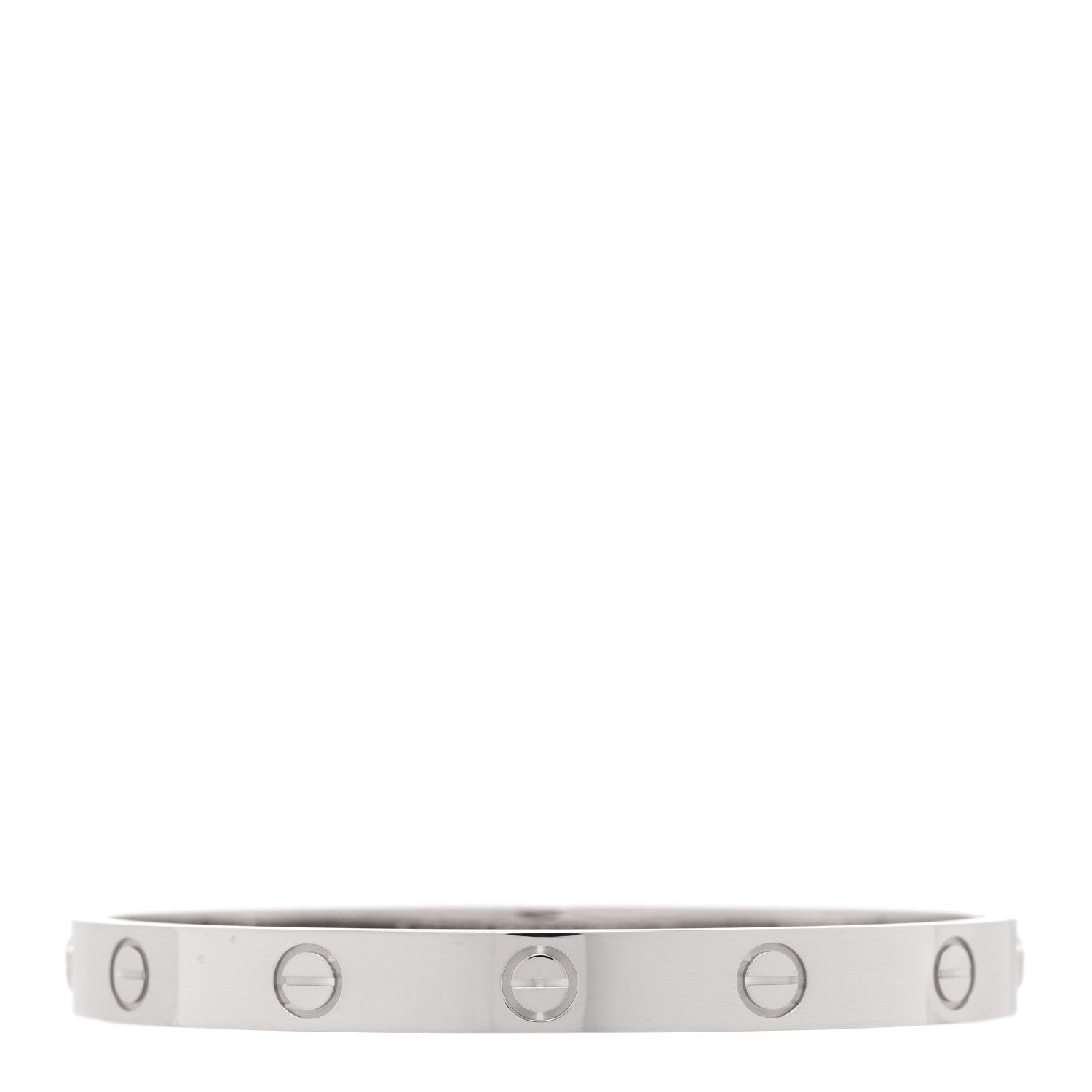 Cartier 18K White Gold LOVE Bracelet 16 2 of 10