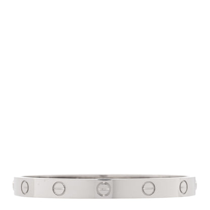 Cartier 18K White Gold LOVE Bracelet 16 2 of 10