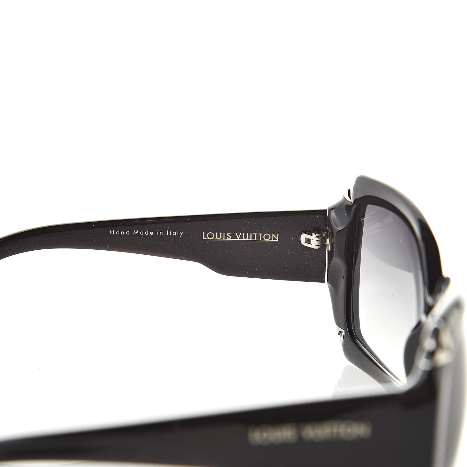 Louis Vuitton Acetate Hortensia Sunglasses Z0365W Black Glitter 5 of 8