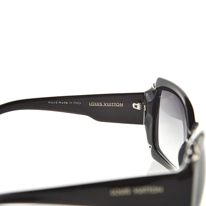 Louis Vuitton Acetate Hortensia Sunglasses Z0365W Black Glitter 5 of 8