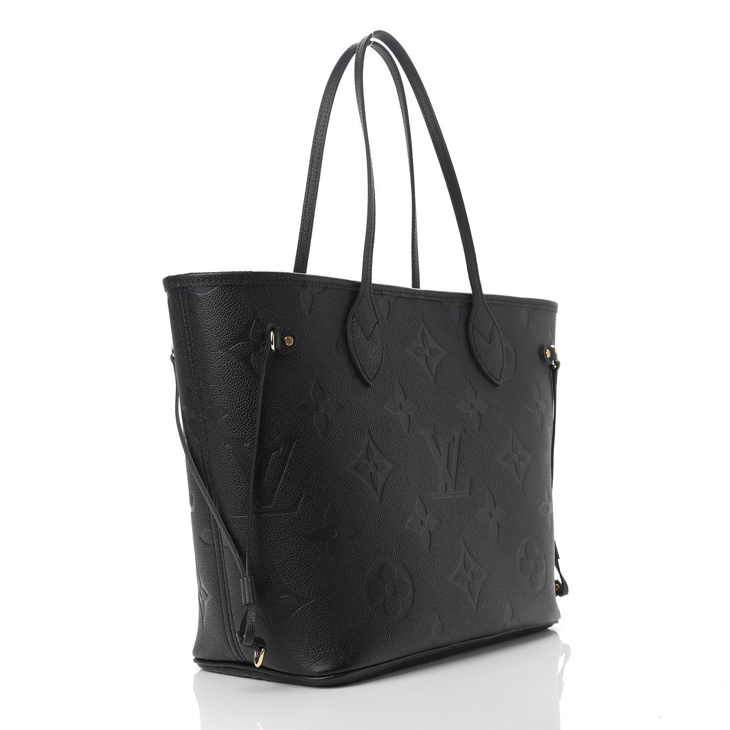 Louis Vuitton Empreinte Monogram Giant Neverfull MM Black 4 of 10