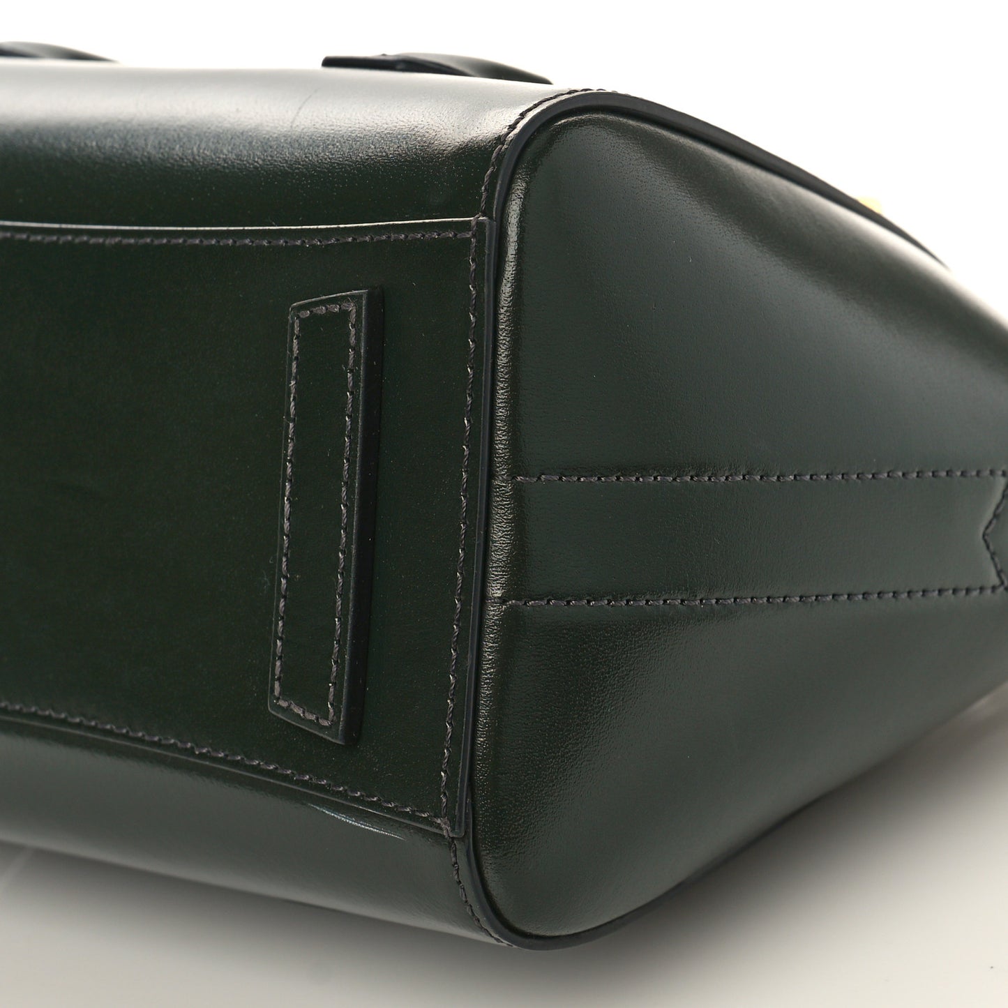 Box Calfskin Lock Antigona Shoulder Bag Green Forest